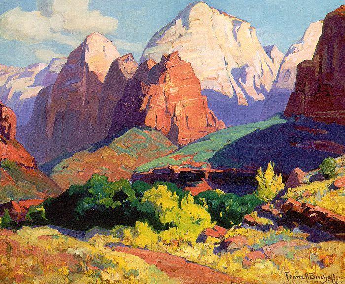 Bischoff, Franz Pinnacle Rock w china oil painting image